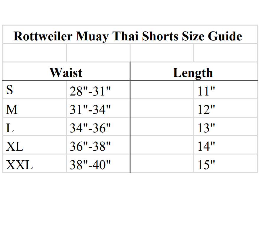 Rottweiler 'Savage' White Muay Thai Shorts
