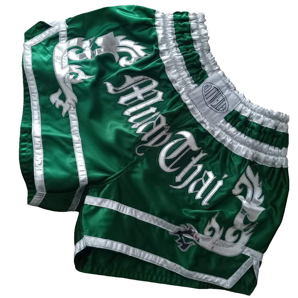 Rottweiler 'Tradition' Green Muay Thai Shorts