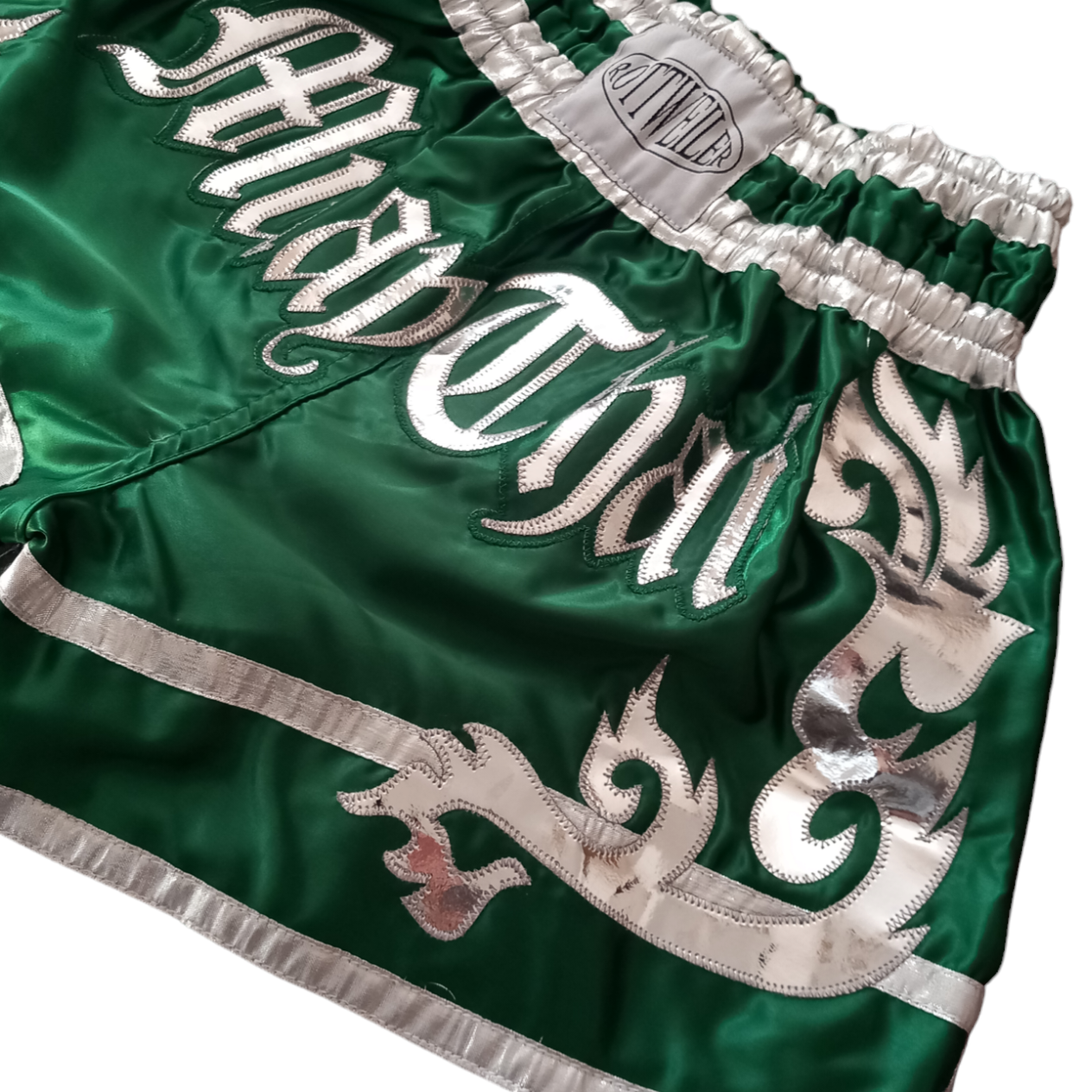 Rottweiler 'Tradition' Green Muay Thai Shorts