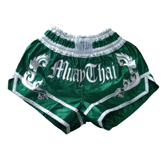 Rottweiler 'Tradition' Green Muay Thai Shorts