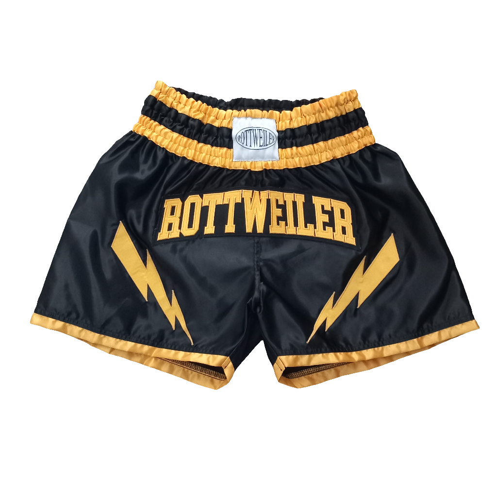 Rottweiler 'Lightning' Black Muay Thai Shorts