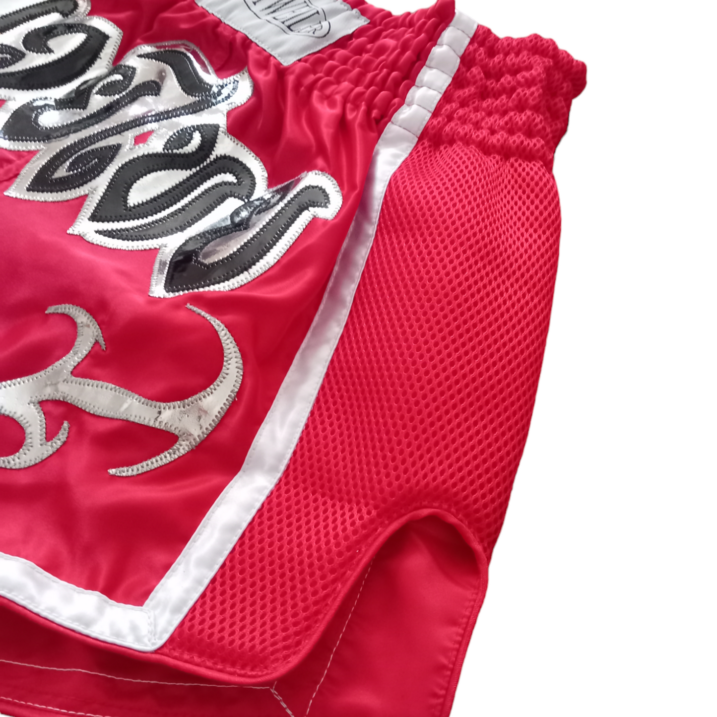 Rottweiler 'Tribal' Red Muay Thai Shorts